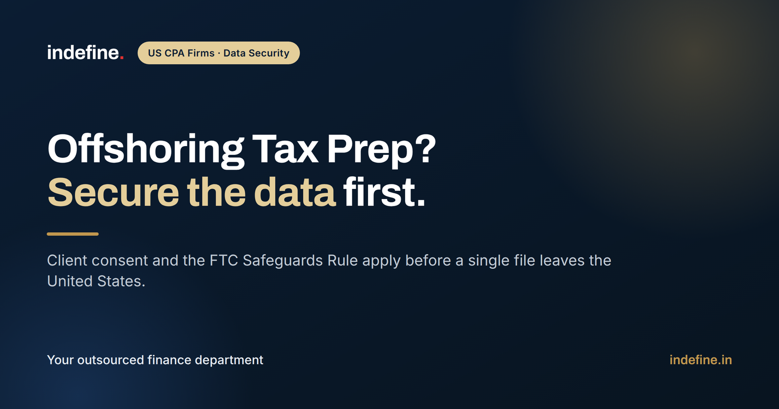 Data Security When Offshoring Tax Preparation: What CPA Firms Must Have in Place