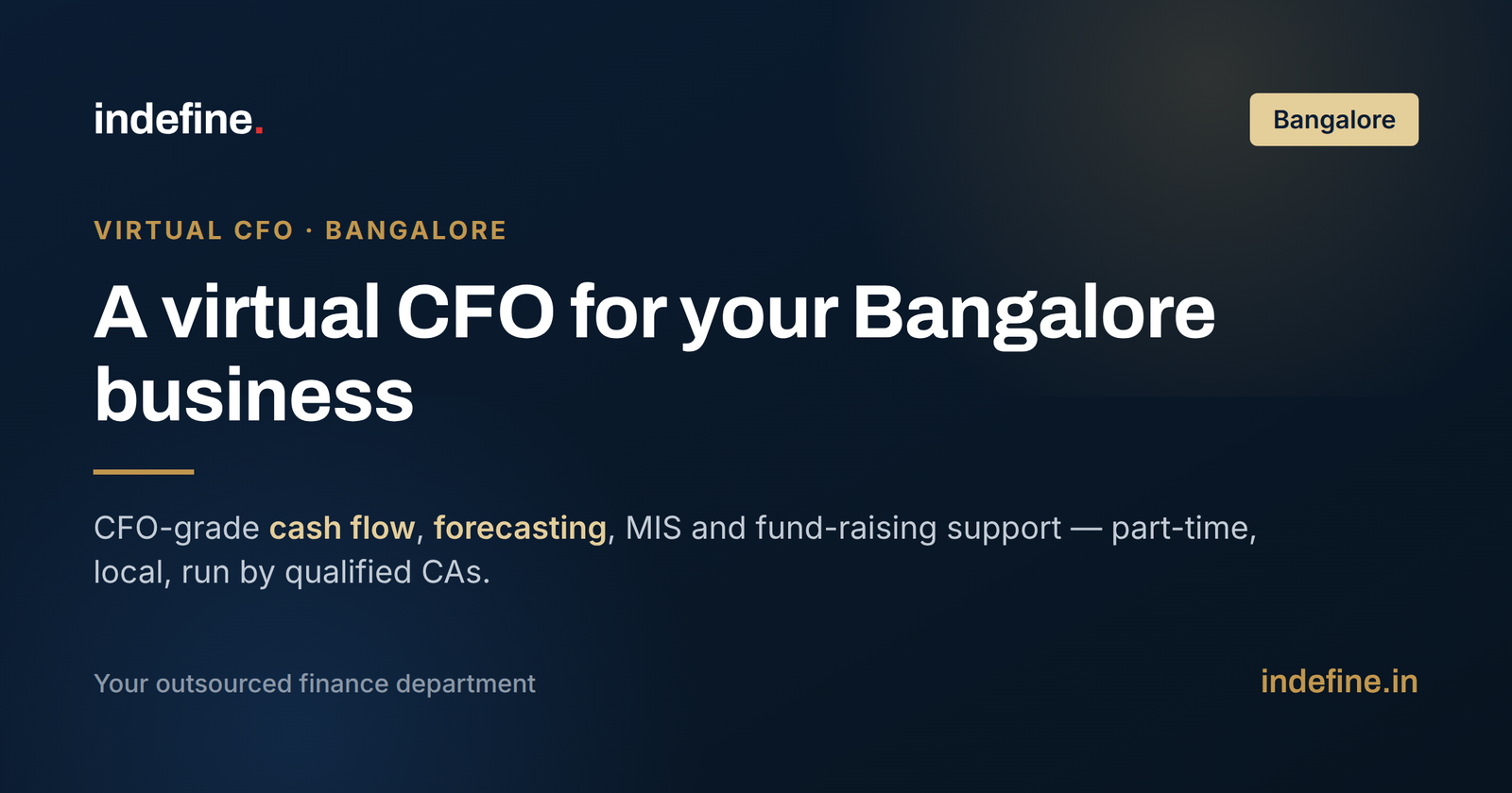 Virtual CFO Services in Bangalore: A Local Finance Partner for Growing Businesses