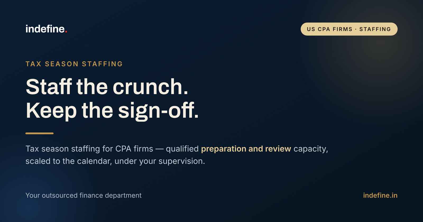 Tax Season Staffing for CPA Firms: How to Add Capacity for the Crunch Without a Permanent Hire